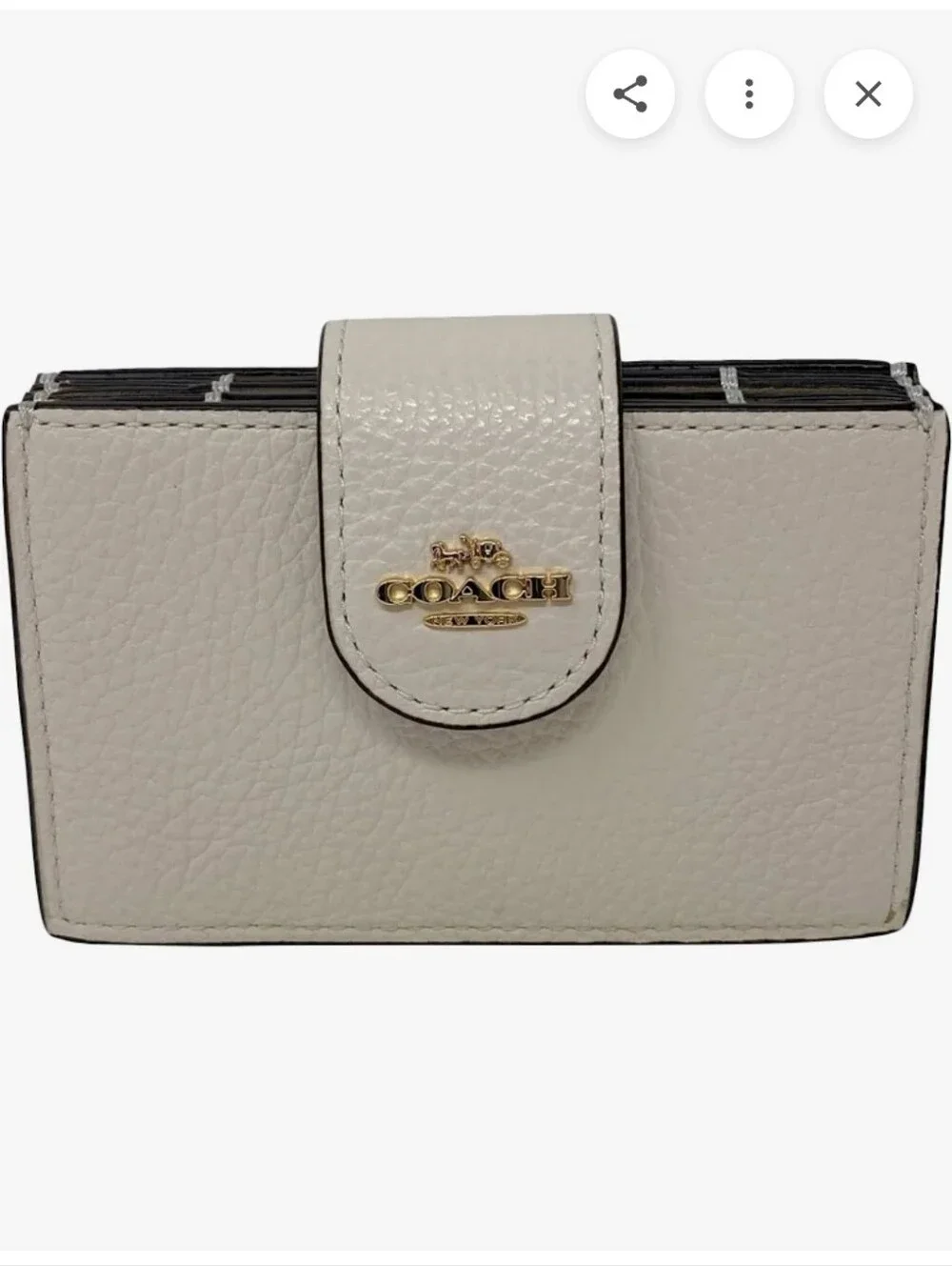 Coach Accordion Colorblock Card Case in Pink, Orange, Yellow, Blue, Brown